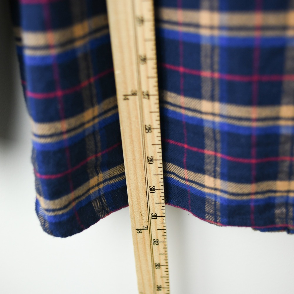 Pendleton Flannel Shirt Mens XL Blue Cotton RA509 Cascade Elbow Patch - Picture 6 of 9